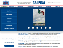 Tablet Screenshot of calfina.com.mx
